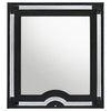 Ravenne Velvet Upholstered LED Dresser Mirror Black — product view 3