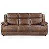Ellington Upholstered Padded Arm Sofa Dark Brown — product view 3