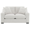 Ashlyn Fabric Upholstered Track Arm Loveseat Sand — product view 3