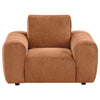 Burnett Chenille Upholstered Accent Chair Burnt Orange — product view 3