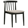 Cullen Dining Side Chair Upholstered Seat Black (Set of 2) — product view 3