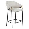 Chadwick Fabric Upholstered Counter Chair Beige (Set of 2) — product view 3