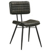 Misty Leather Upholstered Dining Chair Espresso (Set of 2) — product view 3