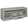Burke 2-drawer Engineered Wood 59-inch TV Stand Grey Driftwood — product view 3