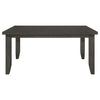 Dalila Rectangular 66-inch Wood Dining Table Dark Grey — product view 3