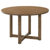 Crestmore 5-piece 46-inch Round Wood Dining Table Set Walnut — product view 3