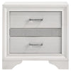 Miranda 3-drawer Nightstand Bedside Table White — product view 3