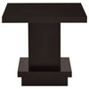 Reston Square Engineered Wood Side End Table Cappuccino — product view 3