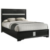 Miranda 54-inch Upholstered Queen Panel Bed Black — product view 3