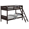 Littleton Wood Twin Over Twin Bunk Bed Espresso — product view 3