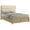 Hendricks Queen Panel Headboard Platform Bed Light Oak — product view 3
