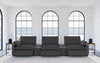 Collins 5-Piece Power Reclining Home Theater Seating Dark Grey — product view 3