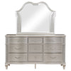 Evangeline 9-drawer Dresser with Mirror Silver Oak — product view 3