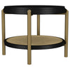 Arini 2-piece Round Coffee and End Table Set Black — product view 3