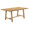 Duncan 7-piece Rectangular Wood Dining Table Set Washed Oak — product view 3