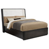 Leandro 55-inch Queen Wingback Bed Burnished Black — product view 3