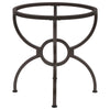 Aviano Round Metal Dining Table Base Gunmetal — product view 3
