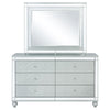 Gunnison 6-drawer Dresser with Mirror Silver Metallic — product view 3