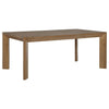 Bruner 5-piece 72-inch Rectangular Dining Set Natural Brown — product view 3