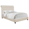 Devon 57-inch Upholstered Queen Panel Bed Beige — product view 3