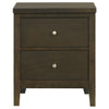 Wilkes 2-drawer Nightstand Bedside Table Dark Cocoa — product view 3