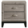 Valen 2-drawer Nightstand Bedside Table Light Taupe — product view 3