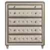 Antonella 5-drawer Bedroom Chest Ivory and Camel — product view 3