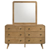 Robyn 6-drawer Bedroom Dresser and Mirror Light Ash — product view 3