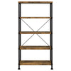 Analiese 63-inch 4-shelf Bookshelf Rustic Nutmeg — product view 3