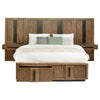 Terrace Queen Wall Panel Storage Bed Ash Brown — product view 3