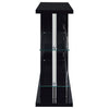 Prescott Rectangular Home Wine Table Black High Gloss — product view 3