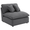 Hobson 4-piece Upholstered Modular Sectional Sofa Charcoal — product view 3
