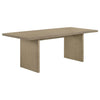 Decker 7-piece 82-inch Rectangular Dining Set Cream and Natural Oak — product view 3