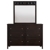Carlton 6-drawer Dresser with Mirror Cappuccino — product view 3