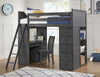 Dock48 Student Loft — Weathered Grey / No Stairs / Twin Loft