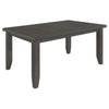 Dalila 5-piece Rectangular Dining Table Set Dark Grey — product view 3