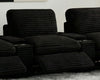Collins Modular Power Armless Recliner Black — product view 3