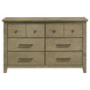 Hazlewood 6-drawer Bedroom Dresser Cabinet Vineyard Oak — product view 3