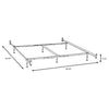 Esme Queen or E King Bed Frame Black (Headboard & Footboard) — product view 3