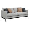 Apperson 2-piece Upholstered Track Arm Sofa Set Light Grey — product view 3