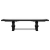 Florence 9-piece 126-inch Extension Dining Table Set Distressed Black — product view 3