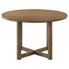 Crestmore 46-inch Round Wood Dining Table Walnut — product view 3