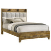 Henderson 57-inch Queen Bookcase Panel Bed Medium Oak — product view 3