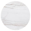 Jason Round White Marble Top Side End Table Charcoal — product view 3
