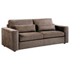 Amador 3-piece Chenille Upholstered Track Arm Sofa Set Chocolate — product view 3