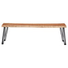 Sherman Wood Dining Bench Natural Acacia — product view 3