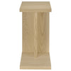 Clower Engineered Wood C-Shaped Sofa Side Table Light Oak — product view 3