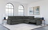 Collins 5-piece Modular Power Reclining Sectional Dark Grey — product view 3