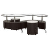 Buckley 3-piece Coffee Table and Stools Set Cappuccino — product view 3