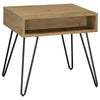 Fanning 3-piece Lift Top Coffee and End Table Set Golden Oak — product view 3